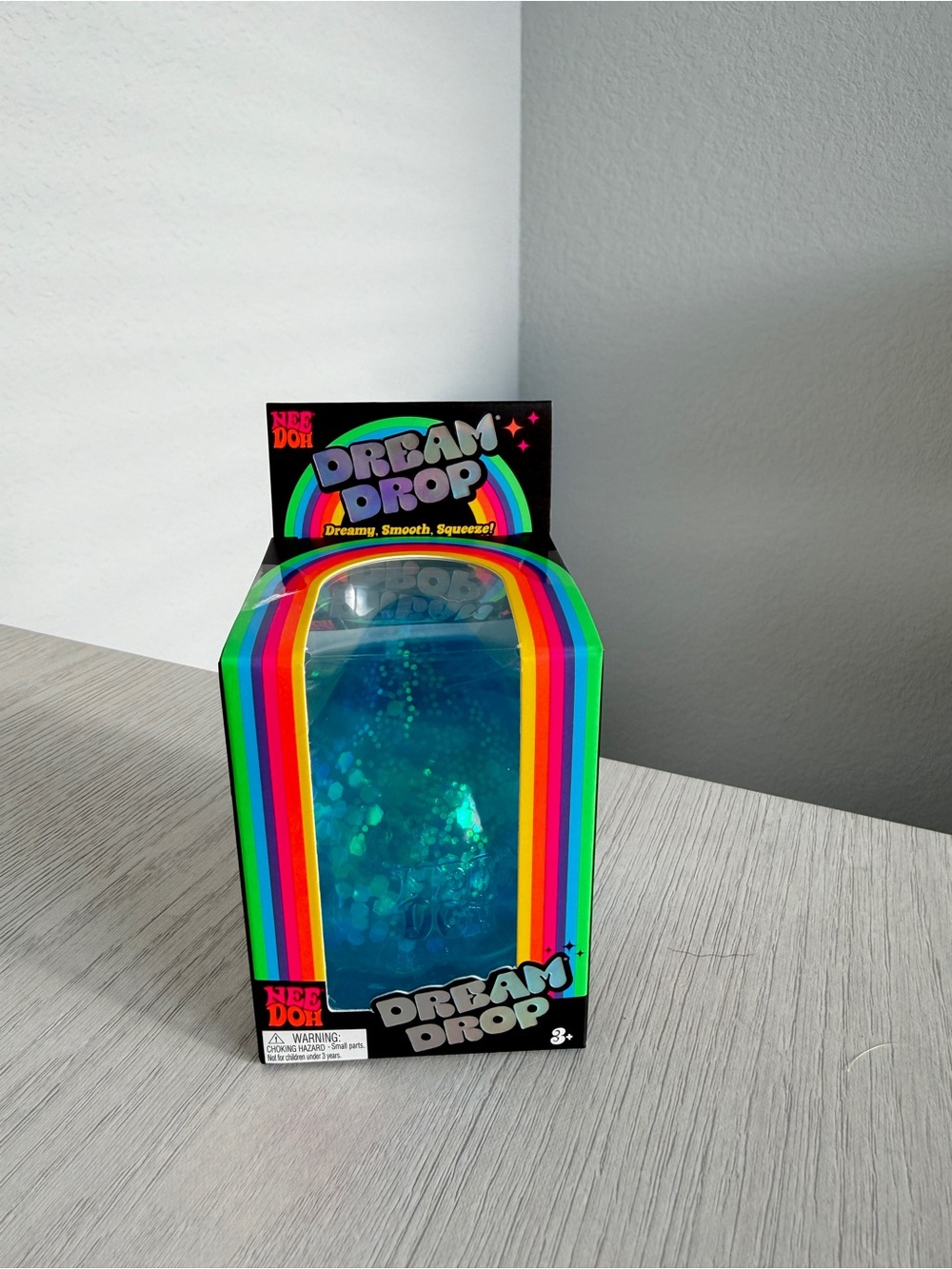 NeeDoh Dream Drop Blue Glitter Stress Toy, New in Box - Picture 2 of 5